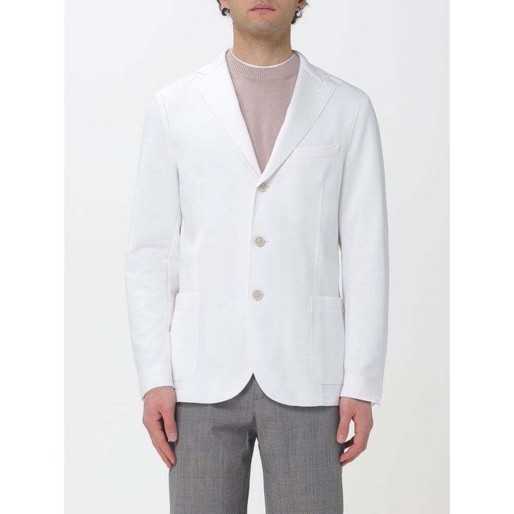 Eleventy Jacket Men White